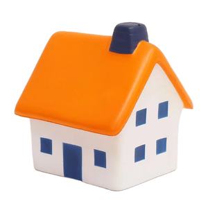 Рекламные Индивидуальные игрушки в форме дома PU Cottage антистресс мяч - Product Image 1