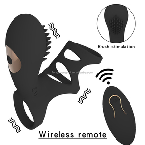 Man Nuo OEM ODM Hochwertiger Silikon Wasserdichter Vibrierender Penisring für Männer zur Verzögerung der Ejakulation 10-Frequenz-Vibration USB - Product Image 5
