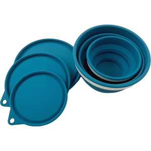 Recipiente de Almacenamiento Plegable de Silicona Moderno, Tazón Redondo para Acampar en Todas las Estaciones, Sellado Portátil con Tapa - Product Image 1