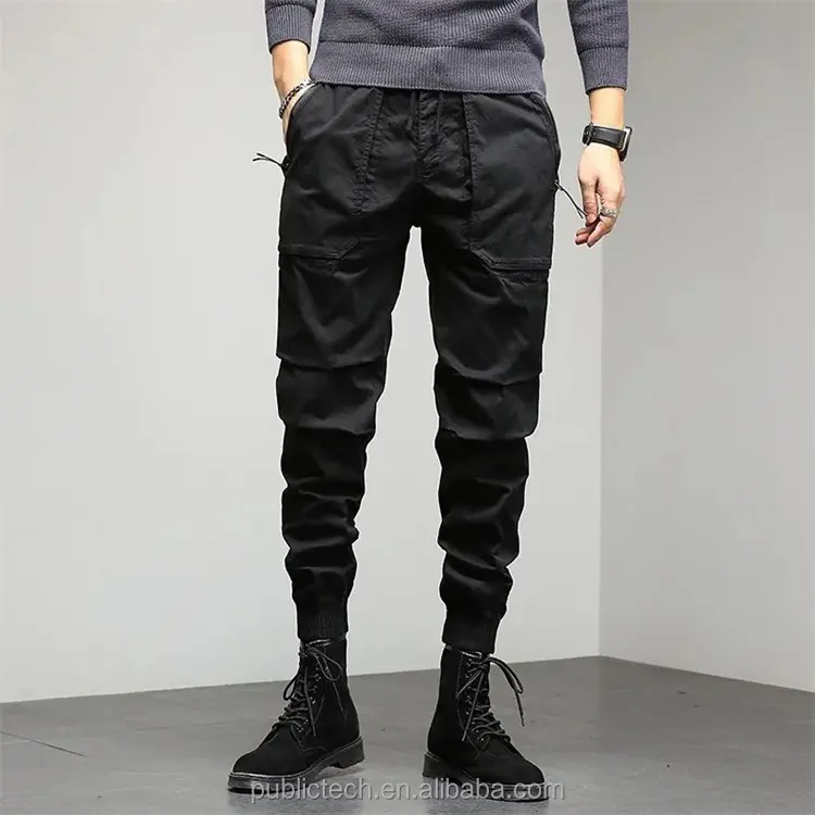 Pantaloni da uomo da allenamento Skinny personalizzati impermeabili per esterni pantaloni leggeri in Nylon Slim Fit