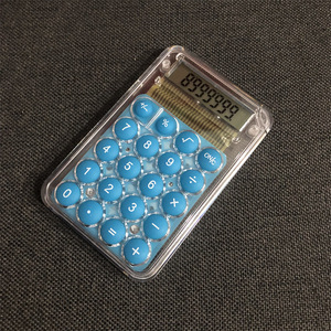Miniature Calculator Solar Powered 8 Digit Blue ABS Material For Students Office Use - Product Image 4