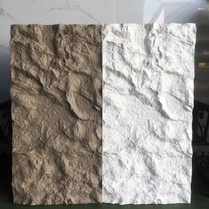 3D văn hóa trong nhà ngoài trời Trọng lượng nhẹ PU Faux nhân tạo Polymer đá sỏi striated mềm đỉnh ốp tường đá Bảng điều chỉnh - Product Image 5