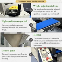 Machine ronde de boule de diviseur de pâte de feuille d'aplatissement automatique d'acier inoxydable 250 G