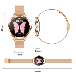 <span class=keywords><strong>Smartwatch</strong></span> T91 per Modalità Sport, Frequenza Cardiaca, Ossigeno nel Sangue, Schermo AMOLED da 1,04 Pollici, 35mm Oro Rosa, Argento e Cinturini Multipli - Product Image 4