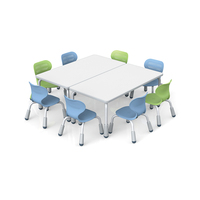 Ensemble de chaise d'étude et de jeu portable pour enfants, design ergonomique, hauteur réglable, caractéristiques de sécurité pour la chambre, l'école et la maison