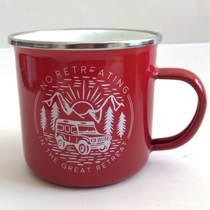 Tazas de Esmalte de Color de Grado Alimenticio, Tazas de Café y Té, Color y Logotipo Personalizados, Aptas para Lavavajillas, para Acampar al Aire Libre, Senderismo y Excursionismo - Product Image 6