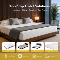 Matelas orthopédique à ressorts ensachés en gros - Lit hybride King Size en mousse à mémoire de forme en boîte pour hôtels et appartements