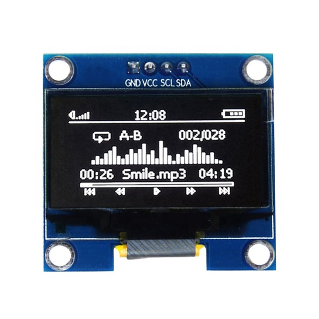 Mini 1.3 Inch OLED Display Module 128*64 IIC Interface OLED Screen SH1106 White/Blue Light 4 PIN 1.3 Inch OLED Display Module