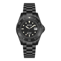 Montre mécanique de luxe Seiko pour homme, saphir, acier inoxydable, étanche, plongée, sport, automatique, fonction luminescente, 45 mm, analogique