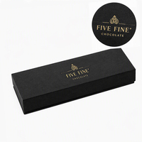 Boîtes cadeaux rigides personnalisées pour chocolats avec lamination brillante/mate, gaufrage, emballage en carton de luxe fait main pour desserts