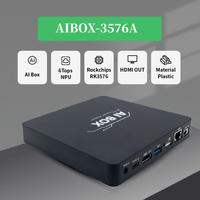 AIBox-3576A Rockchip RK3576 Android 14 Mini PC 4 Go USB 3.0 LAN WiFi Boîtier de lecteur d'affichage numérique intégré avec télécommande CMS