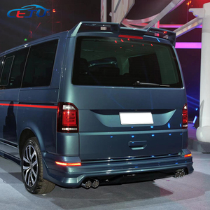 Accesorios para coche, aspecto de fibra de carbono, ala de techo trasera, cubierta de alerón trasero para maletero de coche para VW Volkswagen Caravell T7 2018 - Product Image 6
