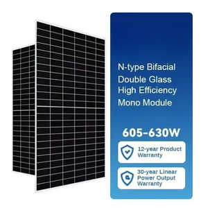 Panel Solar de 595W-620W al por Mayor, Tecnología HJT HBC, Tipo N, Bifacial, Media Celda, BIPV, Sistema Fotovoltaico Solar de Alta Eficiencia - Product Image 6