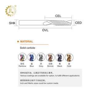 Fresa in Carburo di Tungsteno Jialing, Punta CNC a Taglio Su/Giù, 2 Scanalature, Fresa a Spirale in Carburo, Fresa Dritta, Frese per Router a Taglio Su - Product Image 4