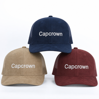 Casquette Trucker Vintage Ethnique Personnalisée à 5 Panneaux en Daim avec Maille Respirante et Visière Courbée – Style Sportif Décontracté