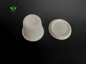 Hot-vente pulpe de canne à sucre 3OZ tasse avec couvercle tasse de crème glacée biodégradable bagasse tasse à café - Product Image 2