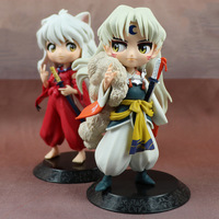 Mainan tokoh aksi Anime, mainan dekorasi rumah Model kartun PVC 6 buah/set