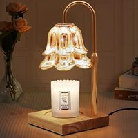 Lampe Chauffante pour Bougies Amazon en Promotion, Hauteur Réglable, Minuteur, Intensité Variable, Décoration Maison, Chauffe-Bougie avec 2 Ampoules