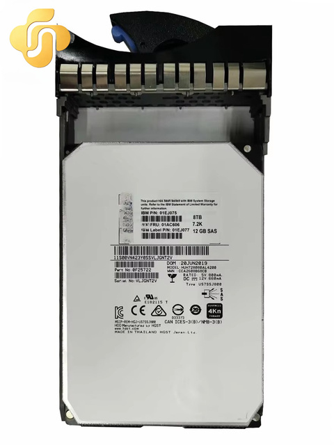 8TB 01EJ077 01AC606 01EJ075  7.2K NL SAS 12Gb/s 3.5" LFF HDD for Storwize V5000 Gen2