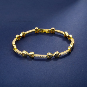 Tobillera Unisex Europea y Americana de 2MM con Cadena de Tenis, Incrustaciones de Cobre y Zirconia, Cierre de Caja, Diseño de Corazón, Tendencia de Verano, Venta al por Mayor - Product Image 1