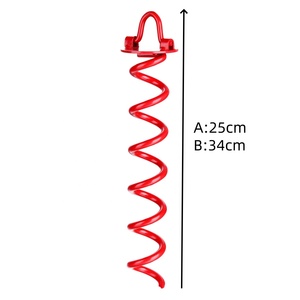57681AB # <span class=keywords><strong>Ancre</strong></span> de sol en spirale en acier galvanisé - Extrêmement durable pour sécuriser les animaux, les tentes, les auvents, les abris de voiture, les balançoires - Product Image 2