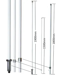 SDDiamond X510M three section 144/430MHz dual band vhf uhf omni fiberglass base station antenna