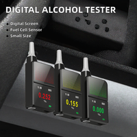 Alcoholímetro Digital Airsense H3 Pro UK Dart con Bomba de Gas, Probador de Alcohol en Sangre 0~0.400% BAC, 2000 Registros, Portátil, Negro, Litio