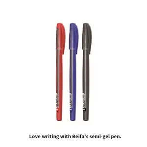 BEIFA TA609 0.7mm ST tip Press tipe halus menulis seragam debit cepat kering harga pabrik disesuaikan Semi gel pena