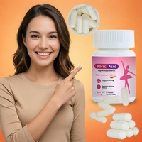 Suppositoires vaginaux à l'acide borique cliniquement étudiés, extrait de plantes, équilibre du pH féminin, contrôle des odeurs, 30 unités