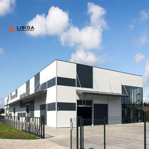 Structure en acier préfabriquée à ossature portique pour entrepôt industriel moderne, atelier, hall, bâtiment d'usine sur mesure à section H, haute capacité de charge - Product Image 3