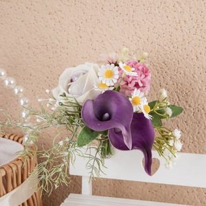 CallaFloral Ramo de Lirios Calla Artificiales en Tela PU Morada para Decoración de Bodas y Hogar CF01216 - Product Image 2