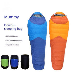 Saco de Dormir de Nailon para Acampar al Aire Libre, Estilo Momia, con <span class=keywords><strong>Plumas</strong></span> de Ganso, Resistente al Frío - Product Image 3