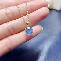 Factory Wholesale Custom Affordable Price 925 Sterling Silver Natural Sky Blue Topaz Jewelry Set Fine Women Jewelry Ring