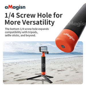 AMagisn Tige de flottabilité universelle adaptée à Insta360/DJI/<span class=keywords><strong>Gopro</strong></span> Support <span class=keywords><strong>flottant</strong></span> Accessoire de <span class=keywords><strong>poignée</strong></span> anti-naufrage - Product Image 5