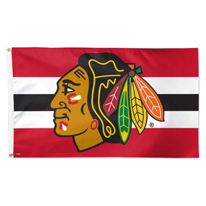 High Quality NHL <b>Flag</b> Custom Printed 3x5ft 100% Polyester Double Sided Chicago Blackhawks <b>Flag</b> - Product Image 6