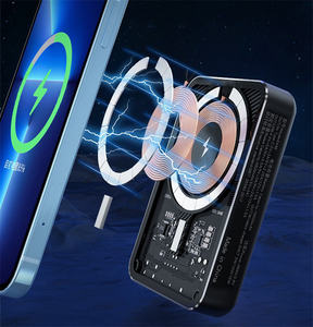 UNK tytyle ranransparent 10000mAh agagnetic ower 15ank 1515W iireless Harger xternal atteraty <span class=keywords><strong>para</strong></span> isone 12 <span class=keywords><strong>13</strong></span> 14 ro AX - Product Image 5