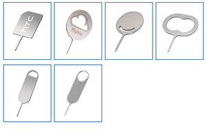 Poding Sim Card Pin Tray Removal Eject Pin Key Tool Aguja de acero inoxidable para iPhone Samsung <span class=keywords><strong>Needle</strong></span> Pin - Product Image 5