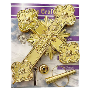 Productos Religiosos HT Cruz Grande Ortodoxa Católica Tallada por Ambos Lados Crucifijo de Mano Bendición - Product Image 5