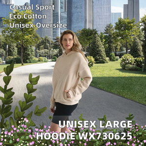 Unisex <b>Extra</b> <b>Large</b> O-Neck Anti-shrink Knitted Summer Casual Sports Hoodie - Product Image 2