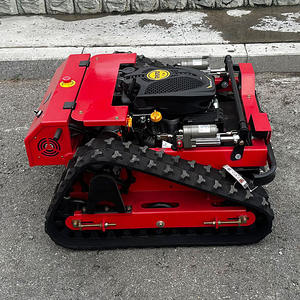 ロボット芝刈り機自走式庭ゼロ回転リモコン芝刈り機ゴム製トラック付き - Product Image 2