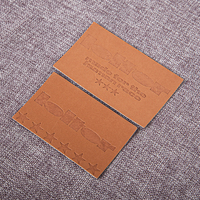 Patch en cuir PU lavable à coudre de haute qualité avec logo en relief personnalisé pour vêtements sacs chapeaux chaussures accessoires de vêtement gratuits