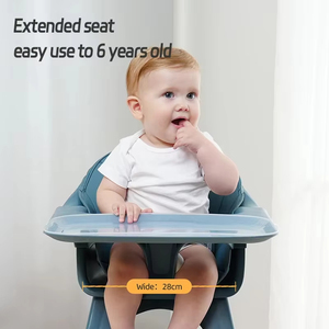 Silla Alta para Bebé de Plástico OEM Barata, 3 en 1, Silla de Alimentación de Lujo de PP, Sillas de Comedor Sólidas para Niños en Existencia - Product Image 6