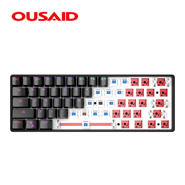 Ousaid Anti-ghosting Rgb 60 Keyboard Diy Mechanical Gaming Keyboard Teclados Gamer