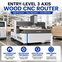 Máquina Router CNC de 3 Ejes de Alta Resistencia, Grado Industrial, para Grabado en Madera, Fabricación de Muebles, Eje Único, Alta Precisión