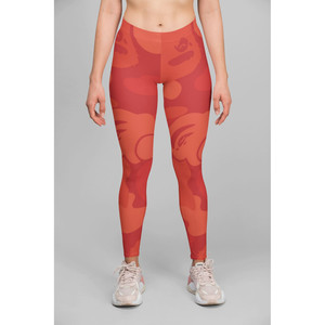 Leggings Rojos Retro Estilo Alpino - Product Image 2