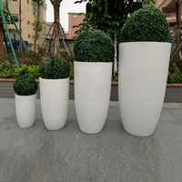 Pots à fleurs modernes en acier corten, jardinières d'extérieur, design minimaliste, ensemble de quatre tailles