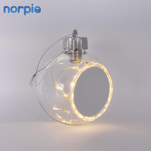 <span class=keywords><strong>Boule</strong></span> <span class=keywords><strong>de</strong></span> <span class=keywords><strong>Noël</strong></span> en verre à led avec batterie pour bricolage, impression <span class=keywords><strong>photo</strong></span>, sublimation, lumière vierge - Product Image 1