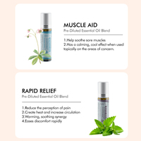 Marque privée OEM Ensemble d'huiles essentielles à odeur naturelle Roll On 100% Pure Bulk Meditation Relax Muscle Pain Aromathérapie Huile essentielle