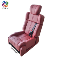 Siège de camping-car de luxe universel LXRV, pliable et inclinable, en cuir Nappa souple, convertible en lit pour fourgonnette et camping-car – Vente chaude