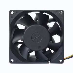 80mm 80X80X38mm 12V/24V/48V 4PIN FG PWM gran flujo de aire DC Axial ventilador sin escobillas 8038 - Product Image 2